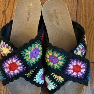 Colorful Coutgo Crochet Women's Sandals